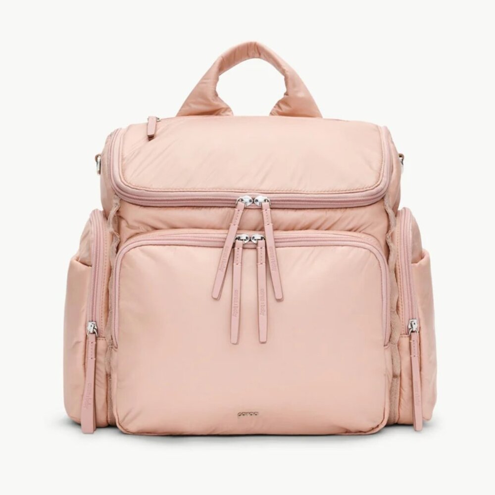 Caraa Baby Bag Medium in Blush Nylon Baby Essential Waterproof Travel